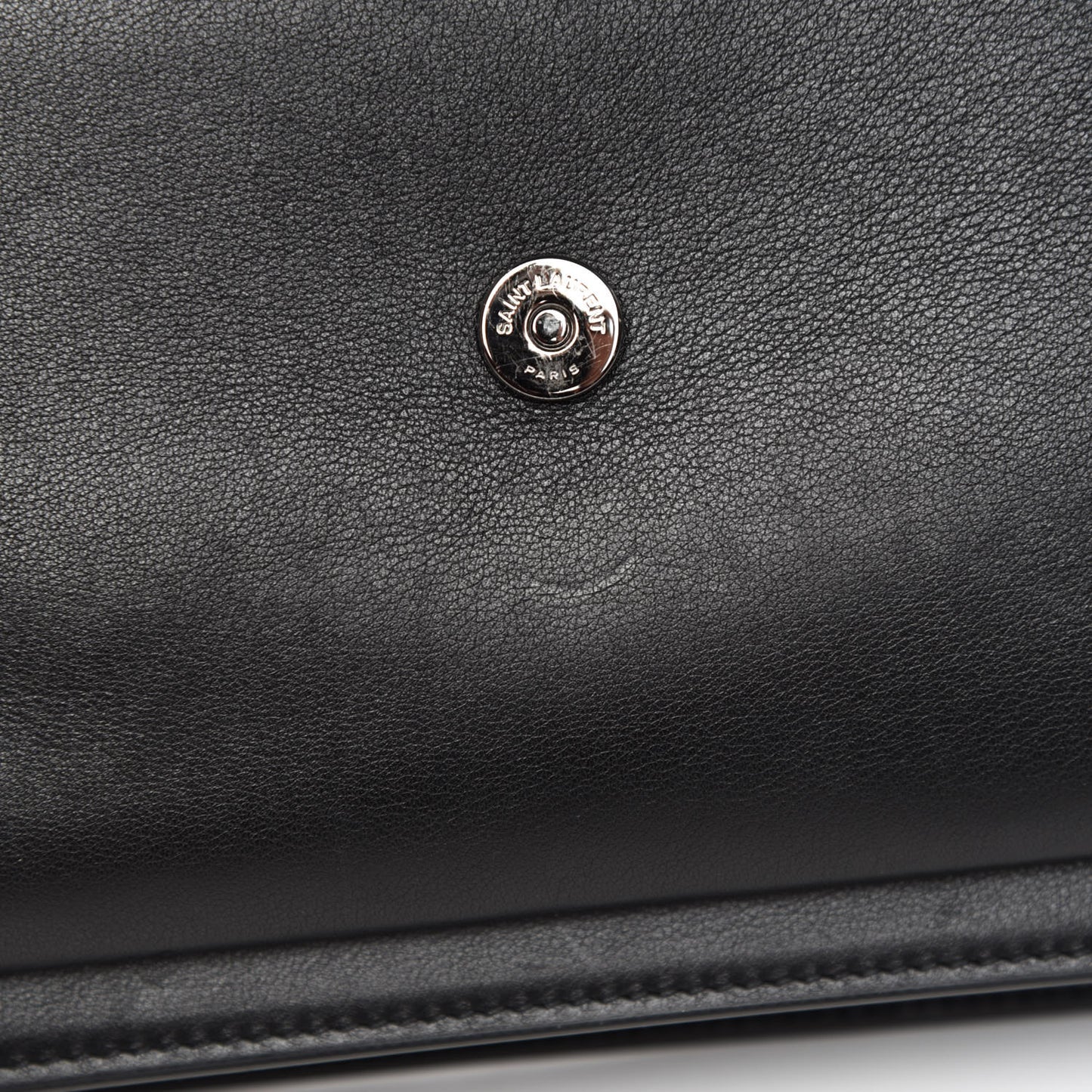 Grained Calfskin Studded Medium Monogram Heart Sunset Black