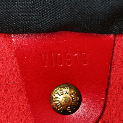 Louis Vuitton Epi Speedy 25 Castillan Red 7 of 15