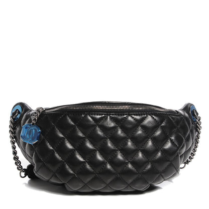 Chanel Lambskin Quilted Banane Waist Bag Black 1 of 8