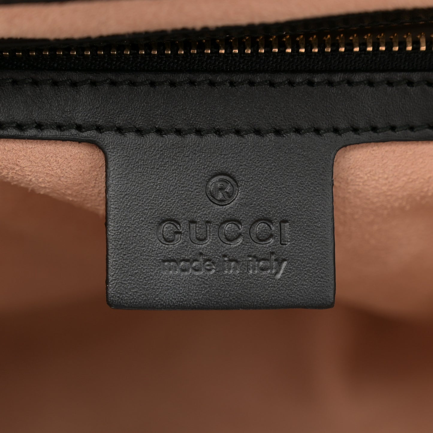 Guccissima Signature Small Padlock Top Handle Bag Black