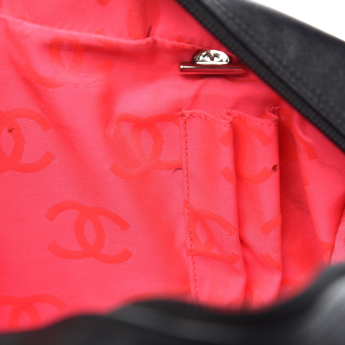 Calfskin Quilted Large Cambon Bowler Black