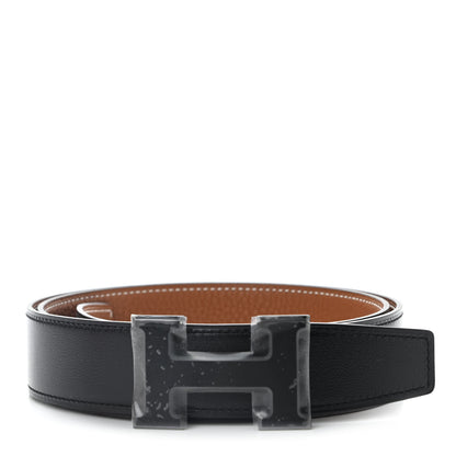 Hermes Box Togo So Black 32mm H Belt 90 Black Gold 1 of 7