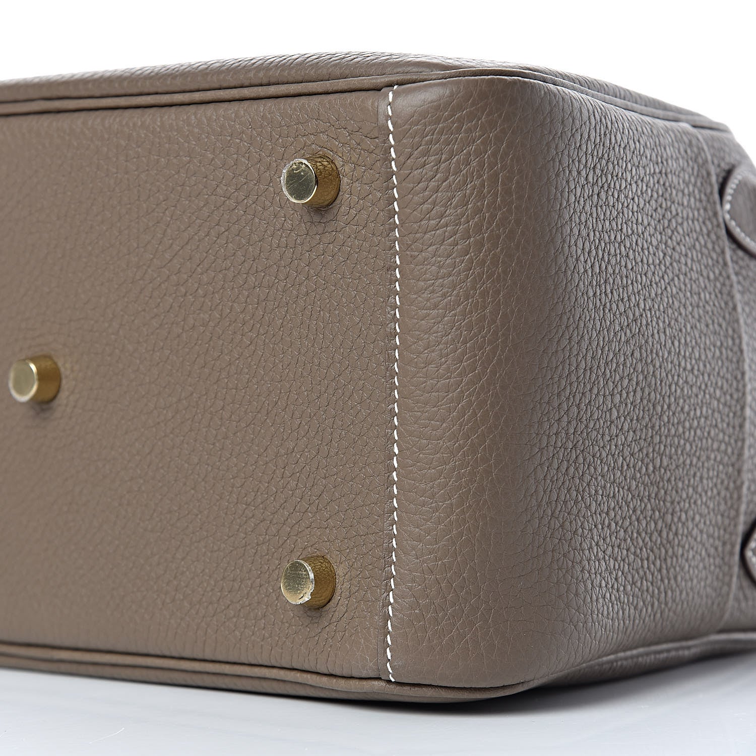 Hermes Taurillon Clemence Lindy 26 Etoupe 9 of 10