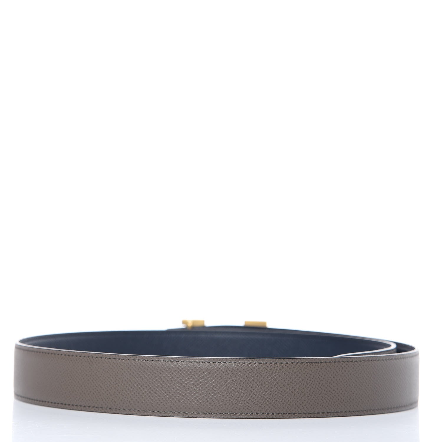 Hermes Epsom 32mm H Belt 90 Etain Bleu Saphir 3 of 7