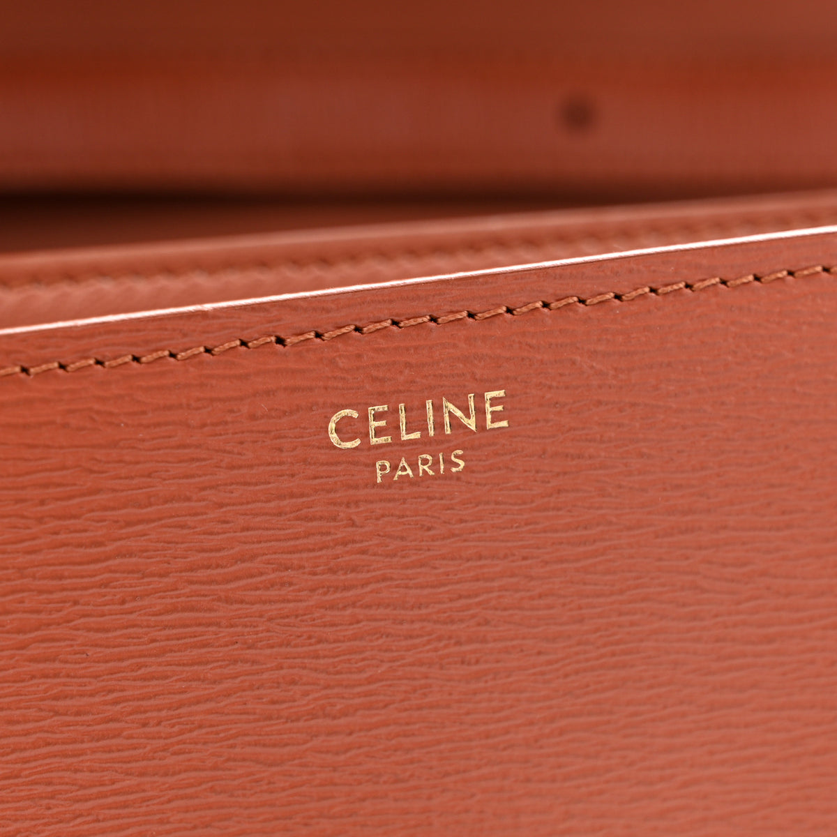 Liege Calfskin Medium Classic Box Flap Bag Terracotta