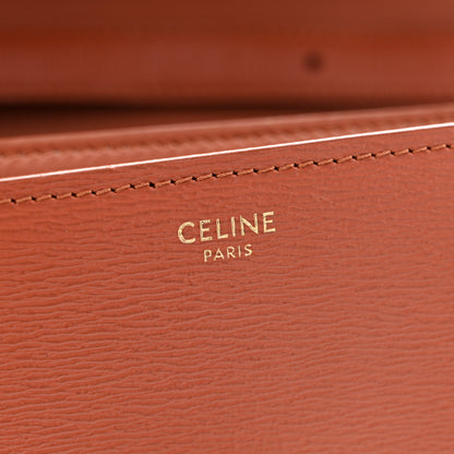 Celine Liege Calfskin Medium Classic Box Flap Bag Terracotta 12 of 33