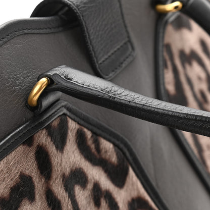 Saint Laurent Pony Hair Leopard Print Large Cabas Chyc Black 11 of 14