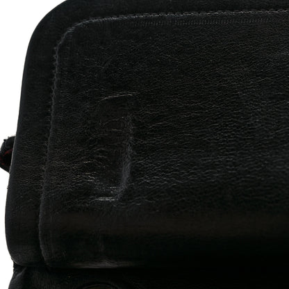 Chanel Lambskin Quilted Medium Double Flap Black 14 of 18