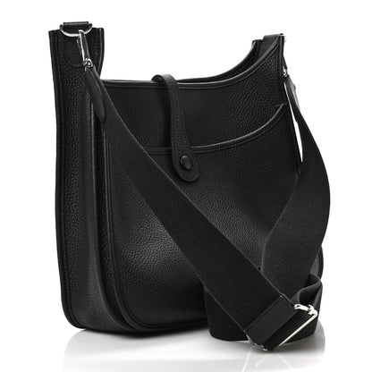 Hermes Taurillon Clemence Evelyne III PM Black 3 of 8
