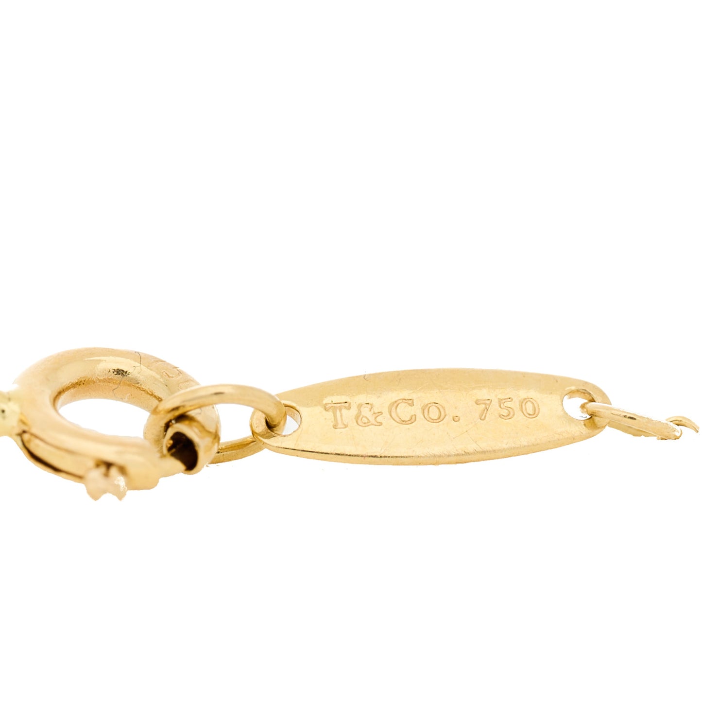 18K Yellow Gold Diamond .40ctw Elsa Peretti Diamonds by the Yard Station Bracelet