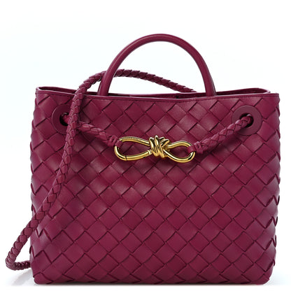 Bottega Veneta Nappa Intrecciato Small Andiamo Shoulder Bag Cinnabar 1 of 10