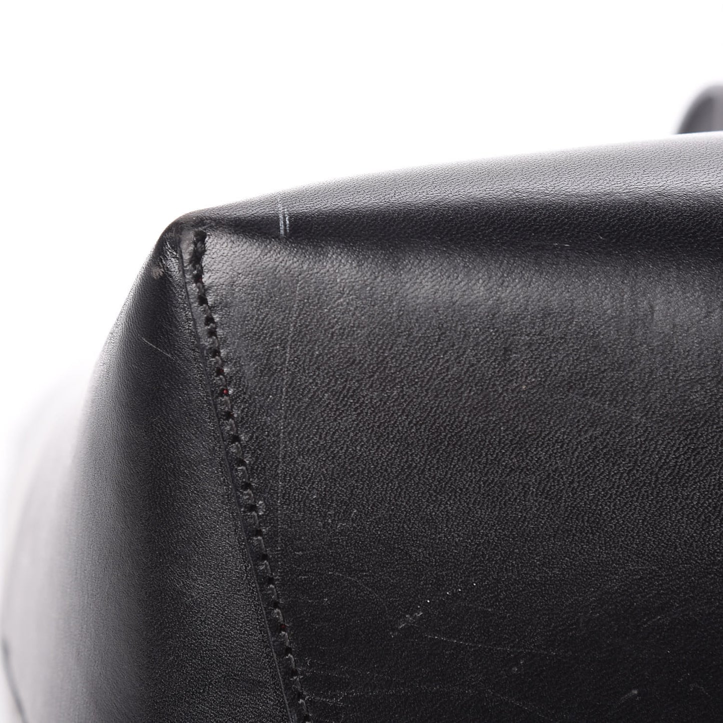 Smooth Calfskin Large Shopping Tote Black