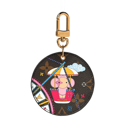 Louis Vuitton Monogram 2020 Christmas Animation Big Wheel Bag Charm Key Ring Rose Ballerine 1 of 5