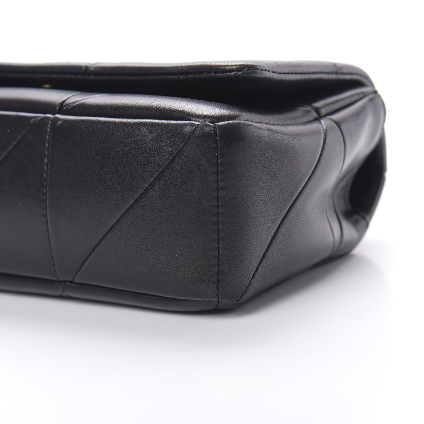 Lambskin Patchwork Monogram Small Jamie Black
