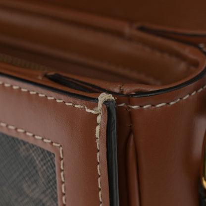 Celine Calfskin Triomphe Canvas Teen Triomphe Bag Tan 12 of 12