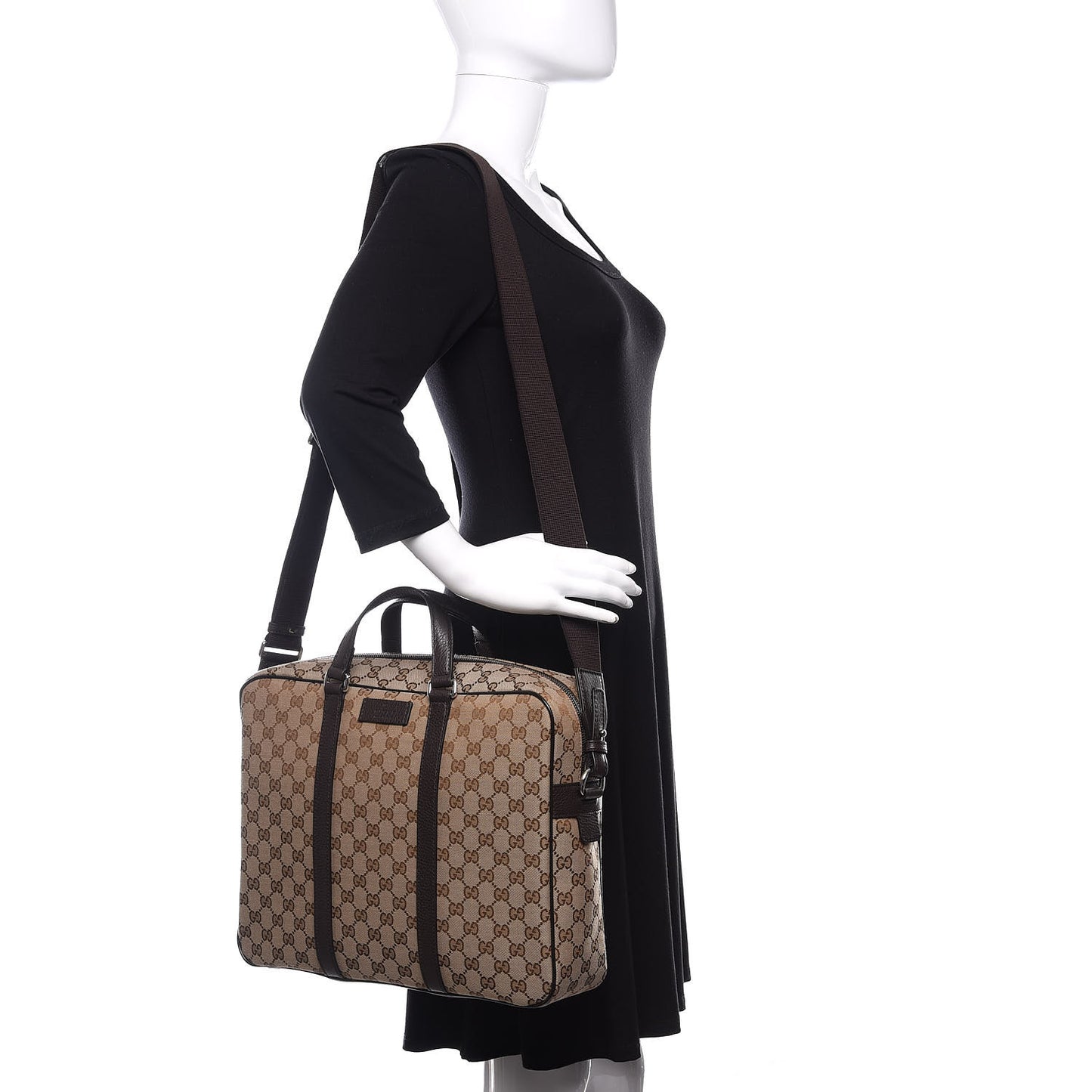 Monogram Briefcase Dark Brown