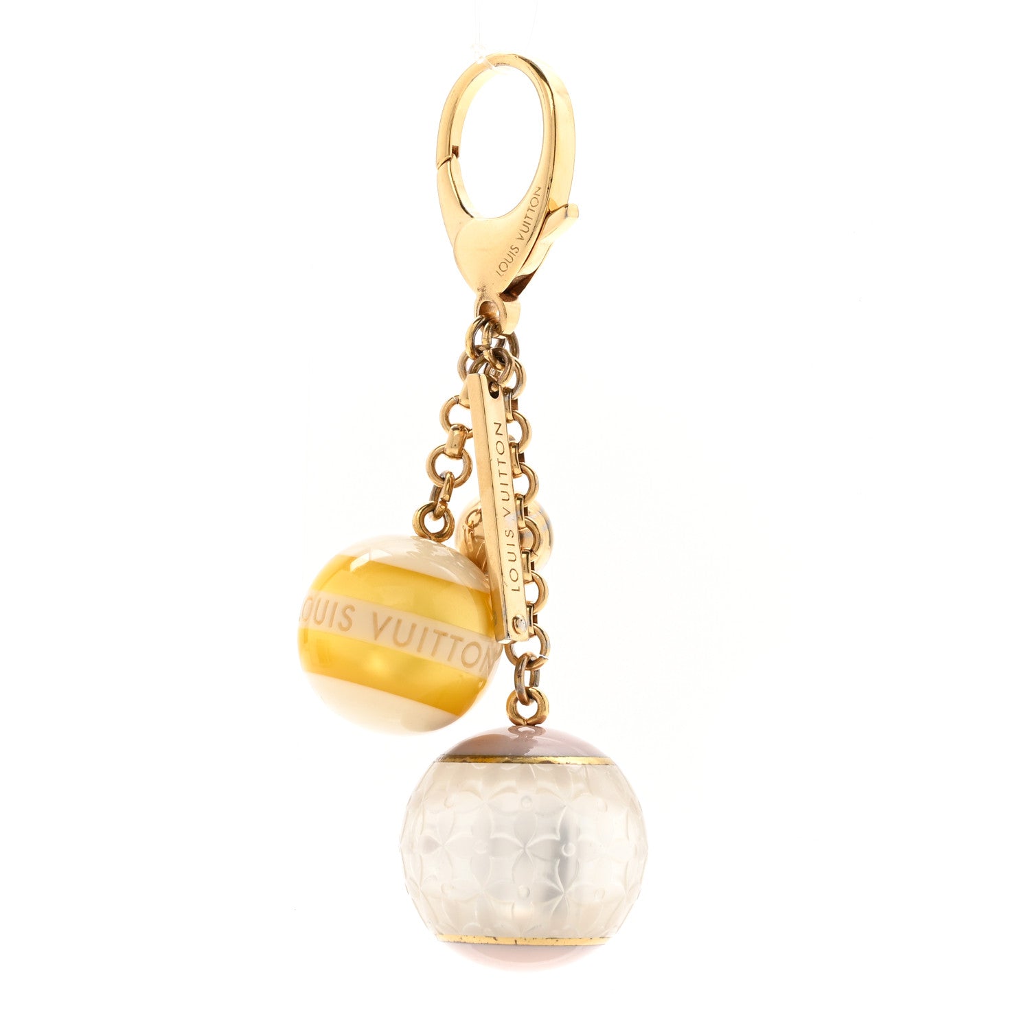 Louis Vuitton Mini Lin Croisette Bag Charm Yellow 1 of 7