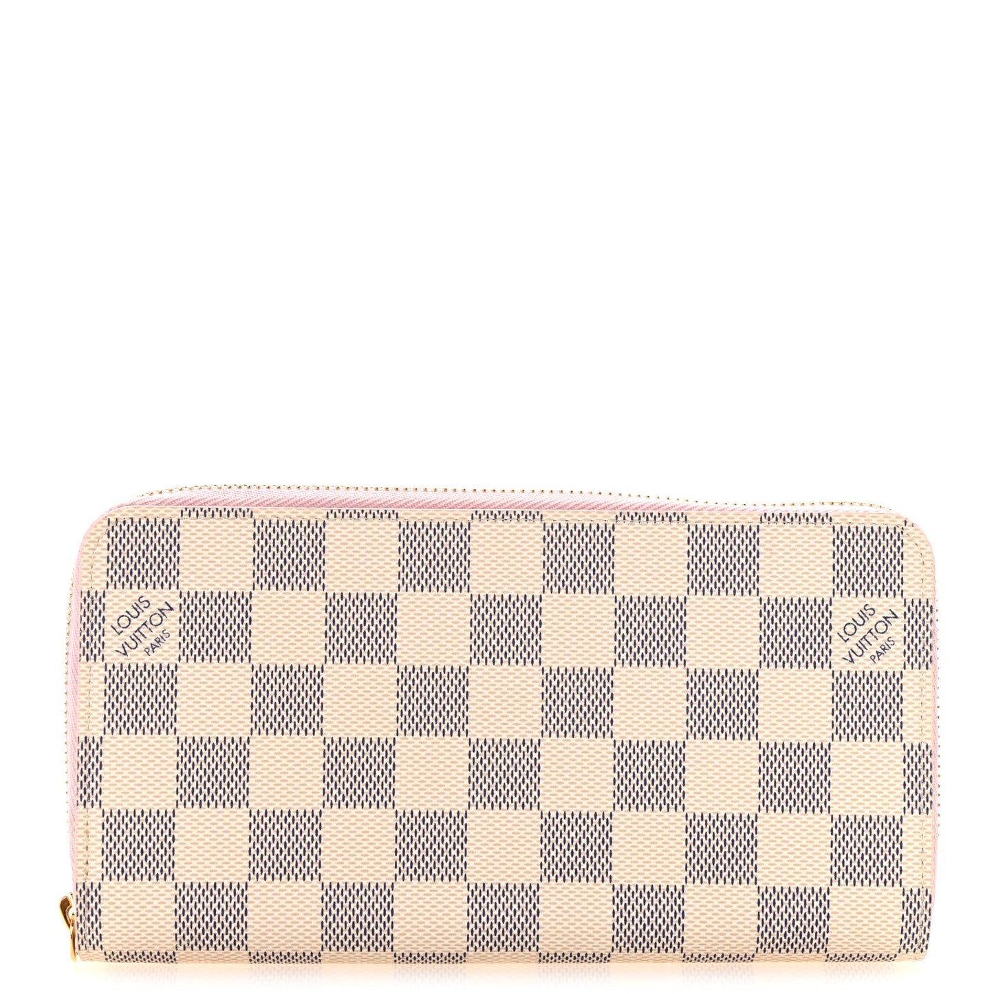 Damier Azur Zippy Wallet Rose Ballerine