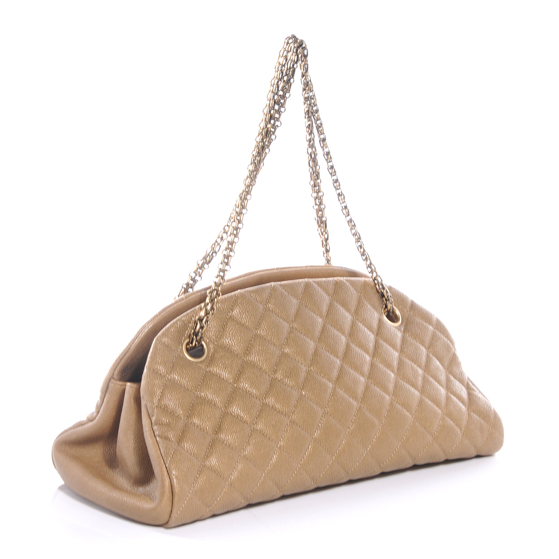 Chanel Caviar Quilted Medium Just Mademoiselle Beige 3 of 7
