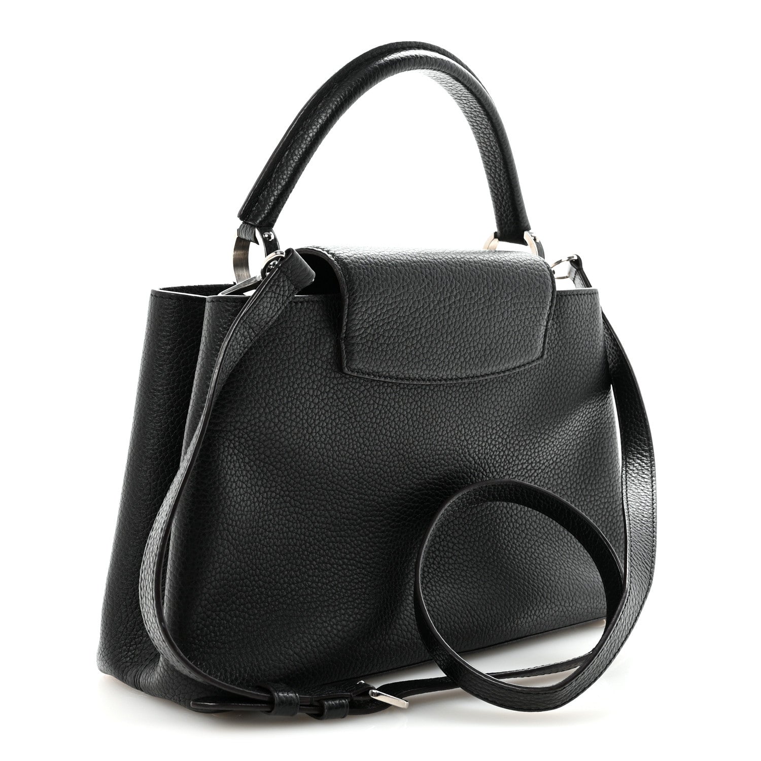 Louis Vuitton Taurillon Capucines PM Black 3 of 9