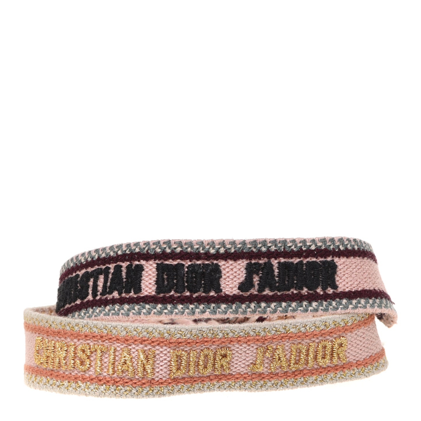 Woven Cotton J'Adior Friendship Bracelet Set Nude