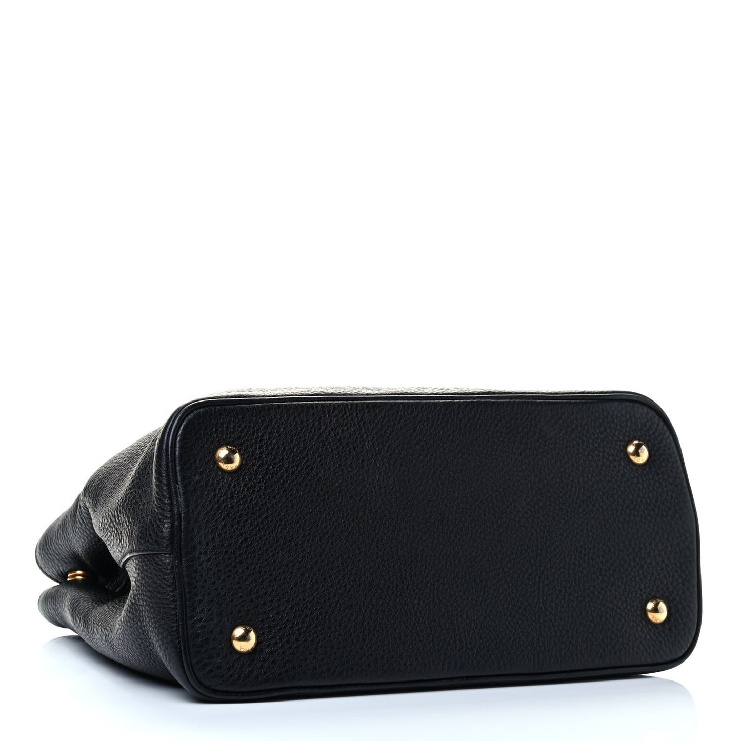 Vitello Phenix Top Handle Bag Black