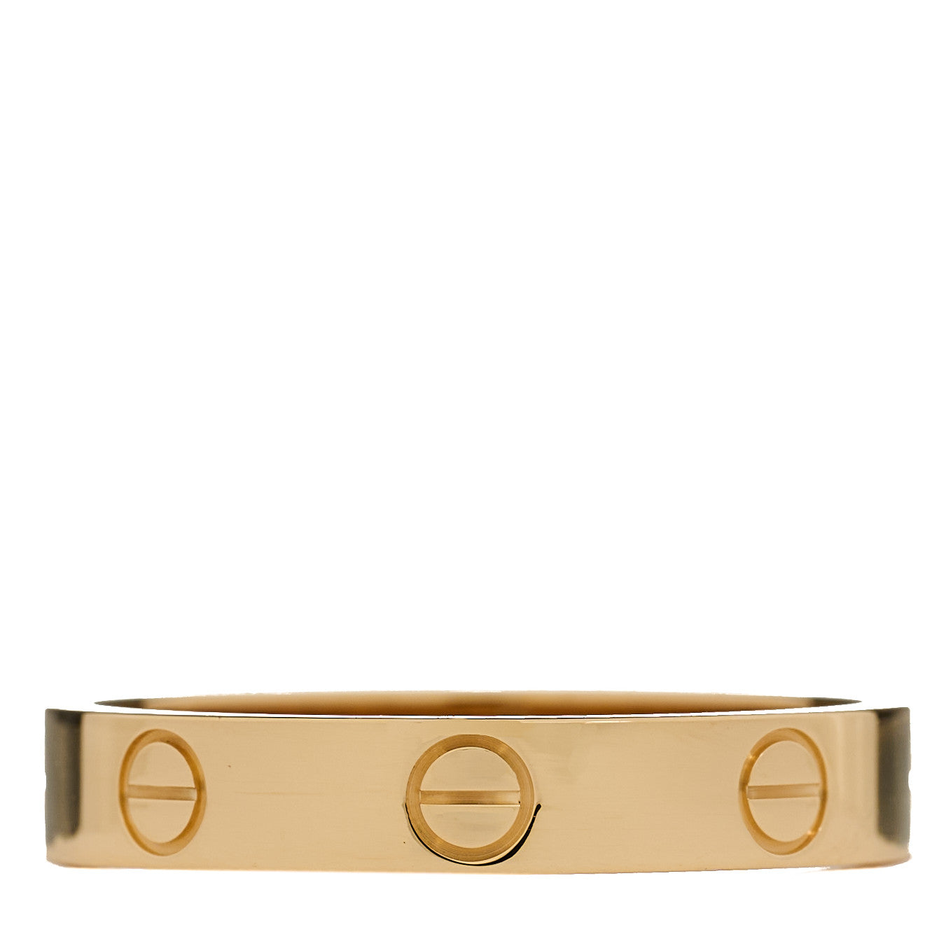 Cartier 18K Yellow Gold 3.5mm LOVE Wedding Band Ring 56 7.5 1 of 5