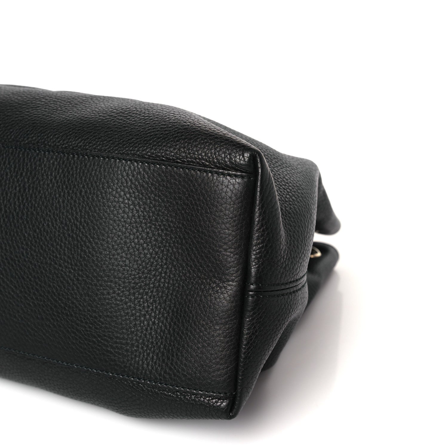 Gucci Pebbled Calfskin Medium Soho Chain Shoulder Bag Black 9 of 10