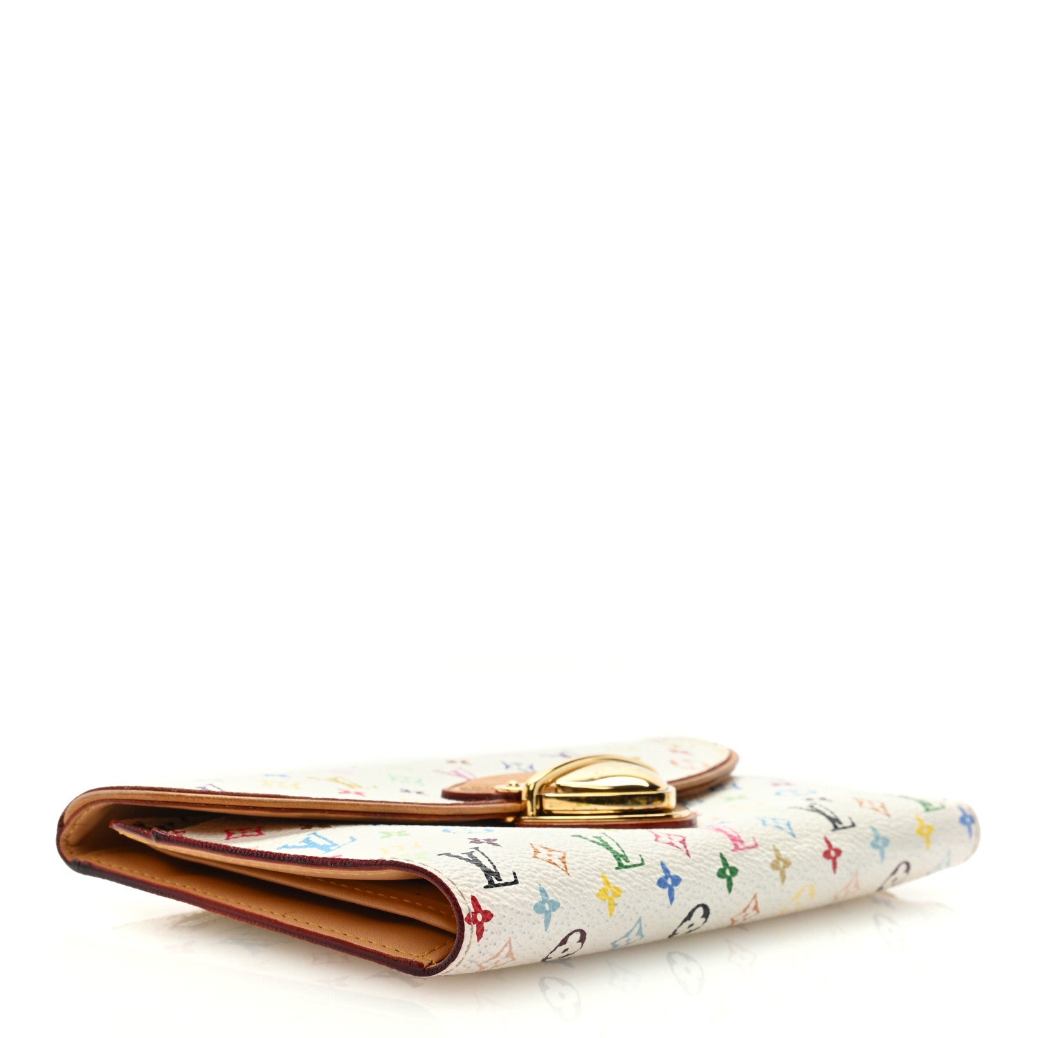 Louis Vuitton Monogram Multicolor Eugenie Wallet White Litchi 4 of 9