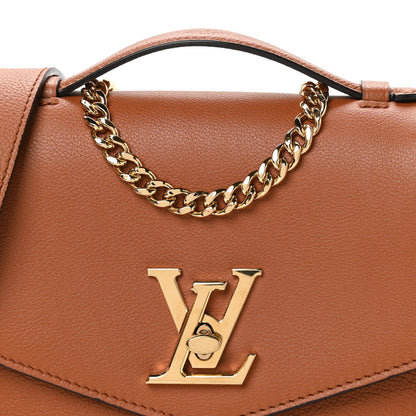 Louis Vuitton Grained Calfskin Lockme Oxford Cognac 7 of 10