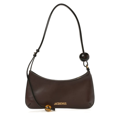 Jacquemus Smooth Calfskin Le Bisou Perle Medium Brown 1 of 11