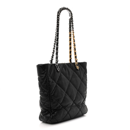 Chanel Lambskin Quilted Chanel 19 Shopping Bag Black 3 of 10