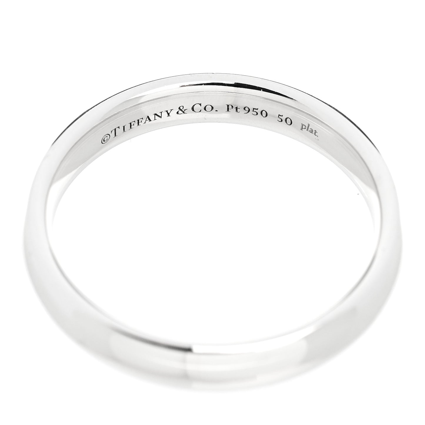 Platinum 4mm Forever Wedding Band Ring 61 9.5