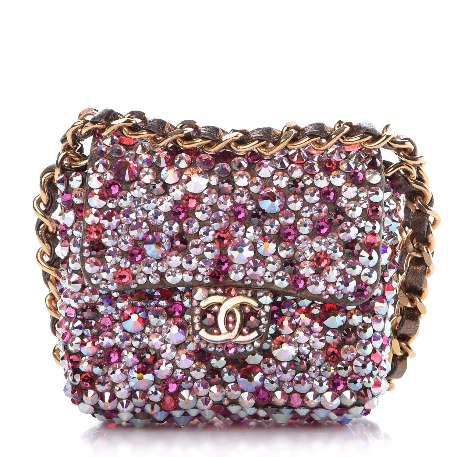 Chanel Metallic Lambskin Micro Flap 1 of 7
