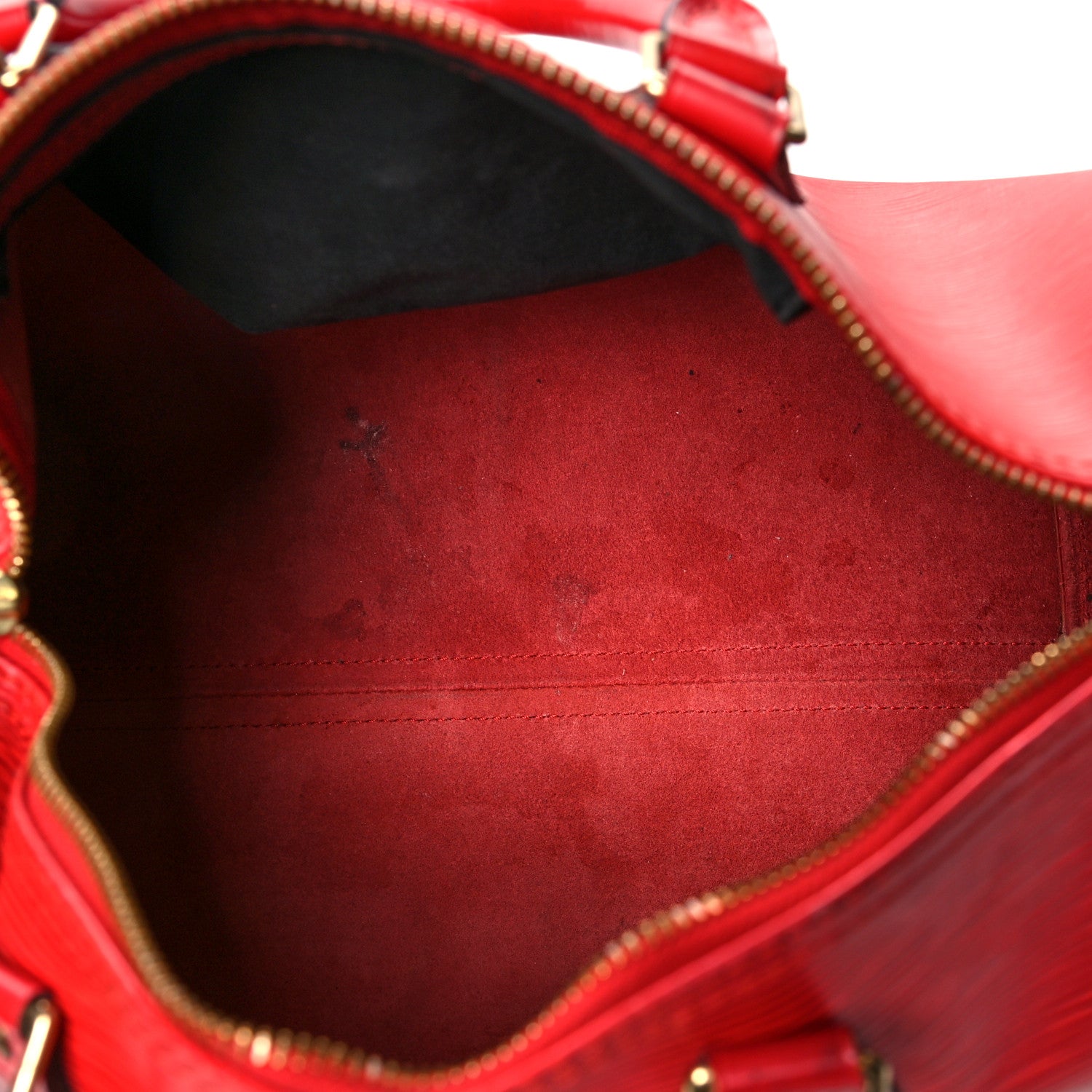 Louis Vuitton Epi Speedy 30 Castillan Red 5 of 15