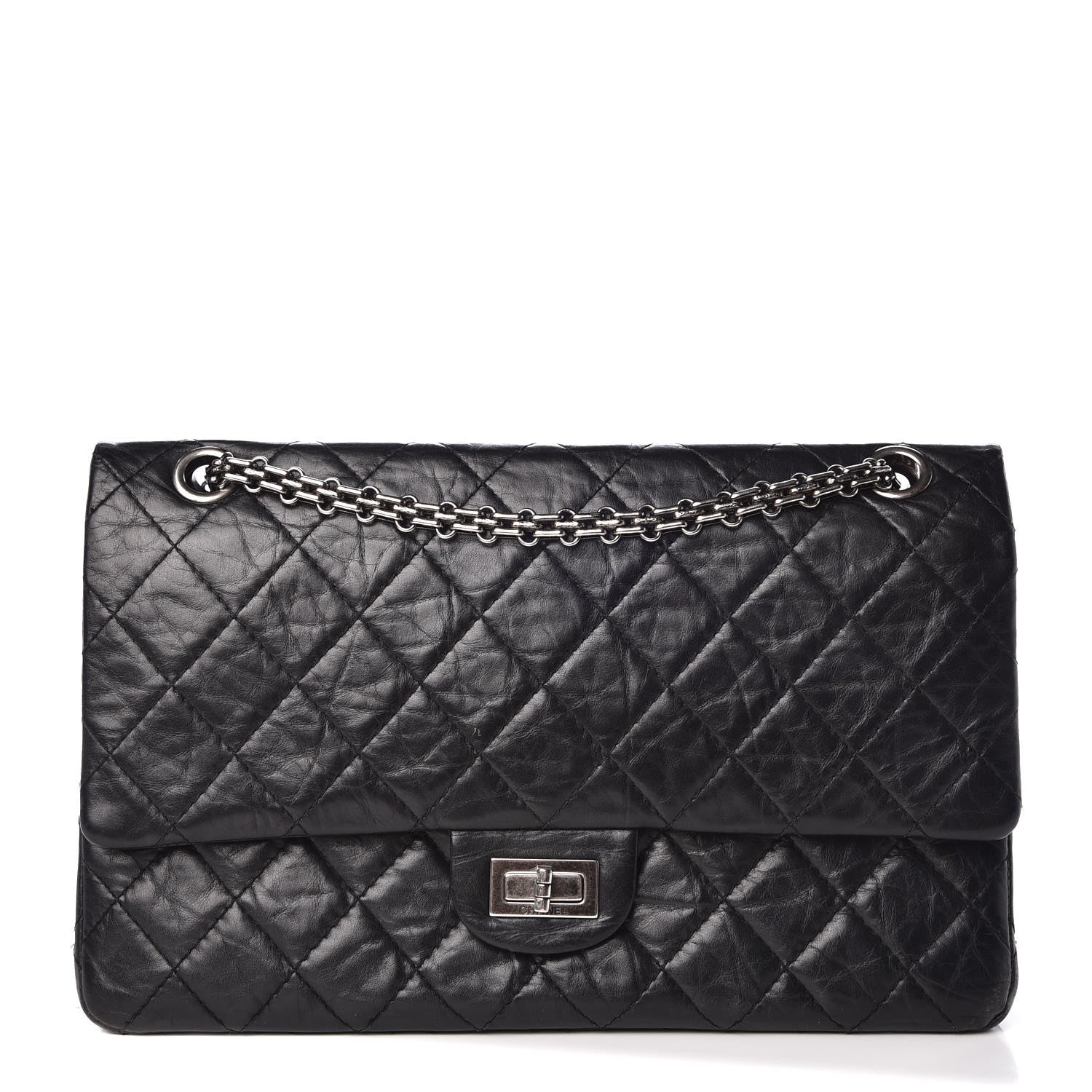 Chanel Aged Calfskin Quilted 2.55 Reissue 226 Flap Black 1 of 8