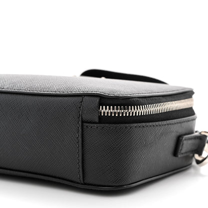 Prada Saffiano Travel Small Brique Crossbody Bag Black 10 of 13