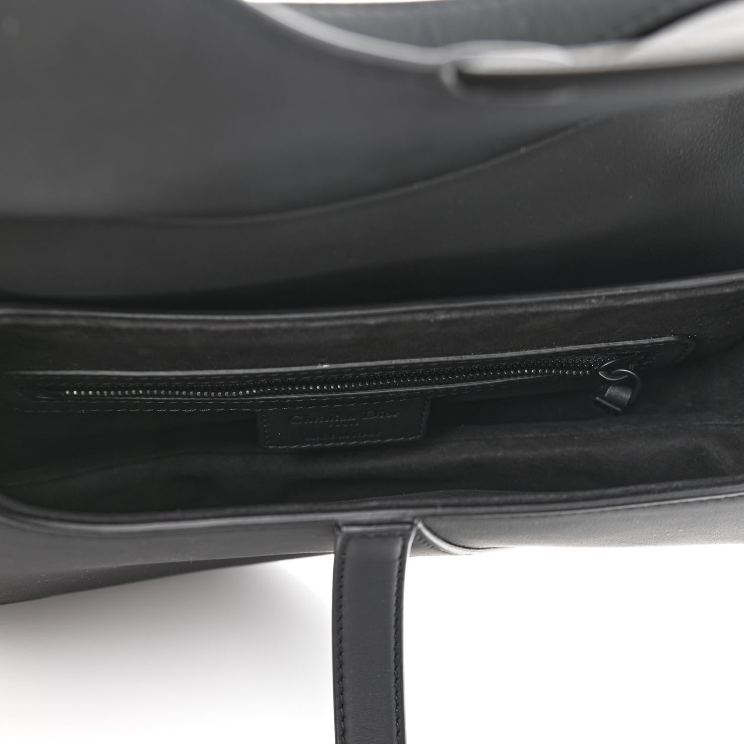 Christian Dior Ultra Matte Calfskin Saddle Bag Black 5 of 11