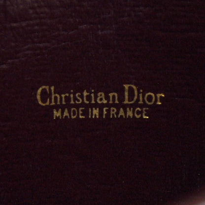 Christian Dior Vintage Monogram Tapestry Small Clutch Burgundy 5 of 5