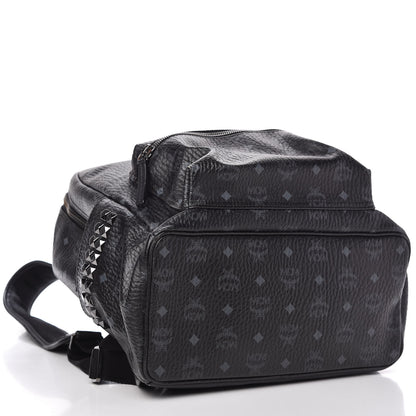MCM Visetos Medium Side Studs Stark Backpack Black 4 of 10