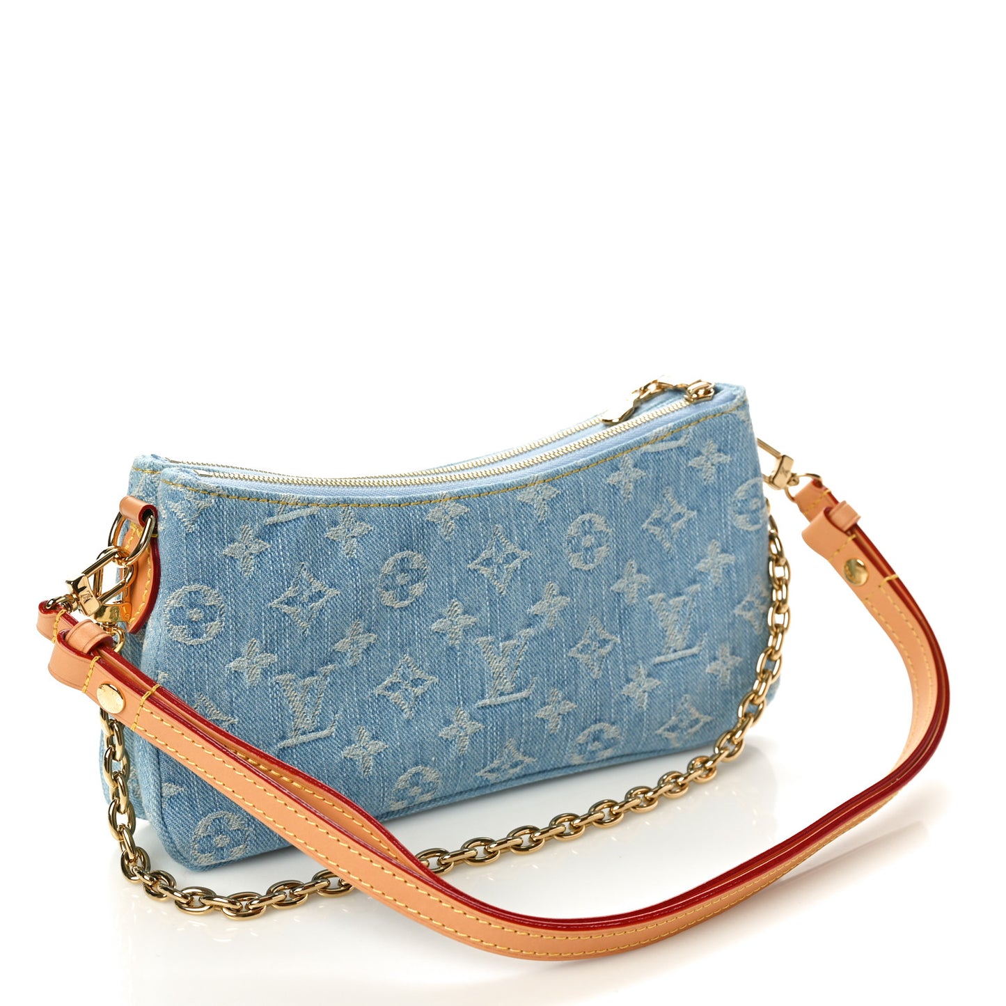Monogram Denim Liv Pochette Sky Blue