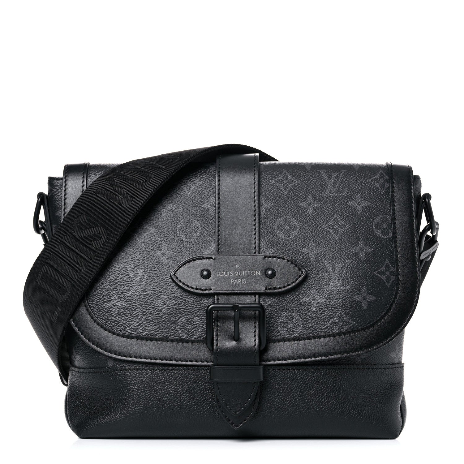 Louis Vuitton Monogram Eclipse Saumur Messenger NV Black 1 of 14
