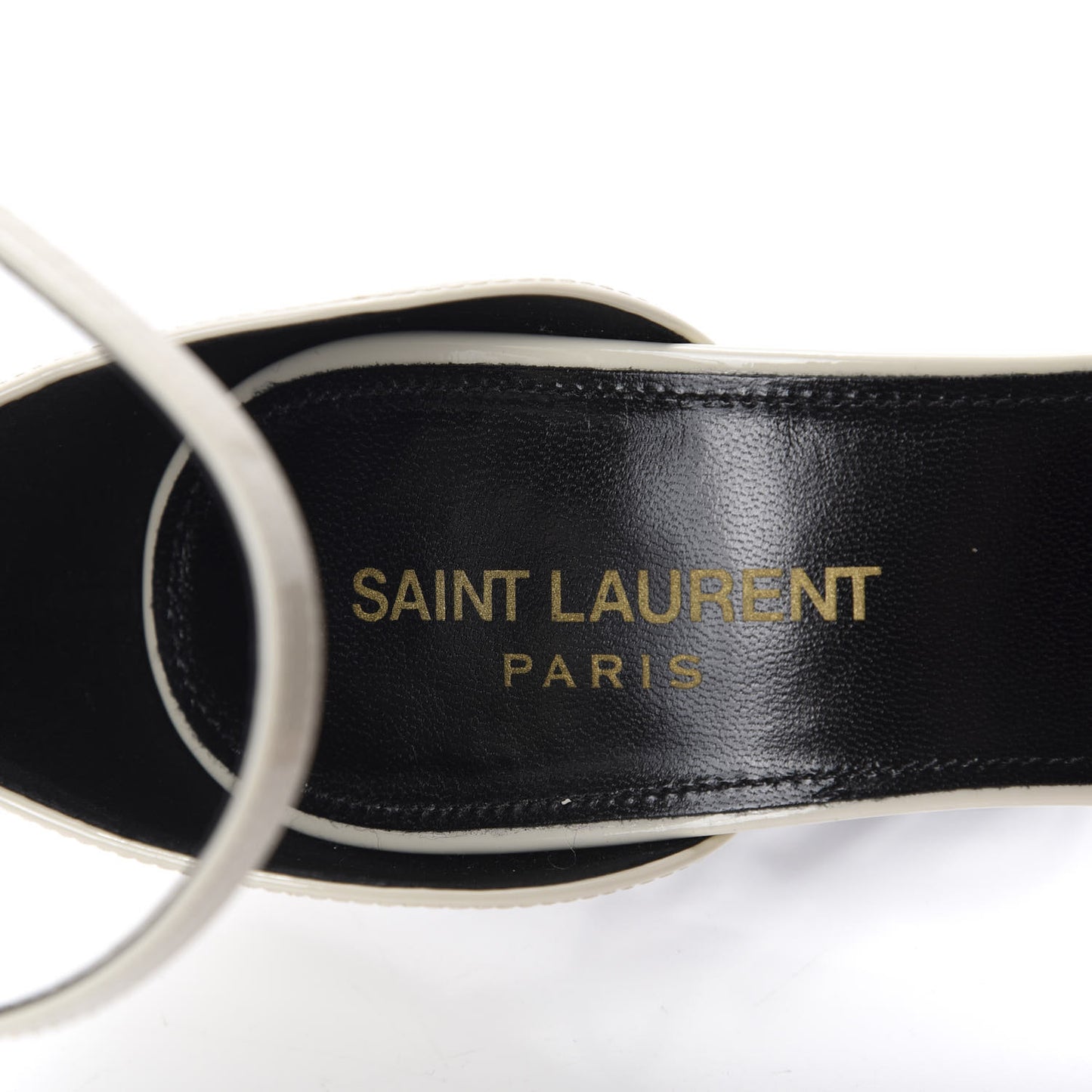 Patent Calfskin Opyum Sandals 36 Neutro