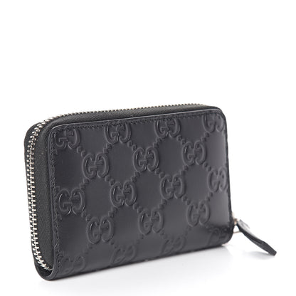 Gucci Guccissima Zip Around Card Case Black 3 of 8