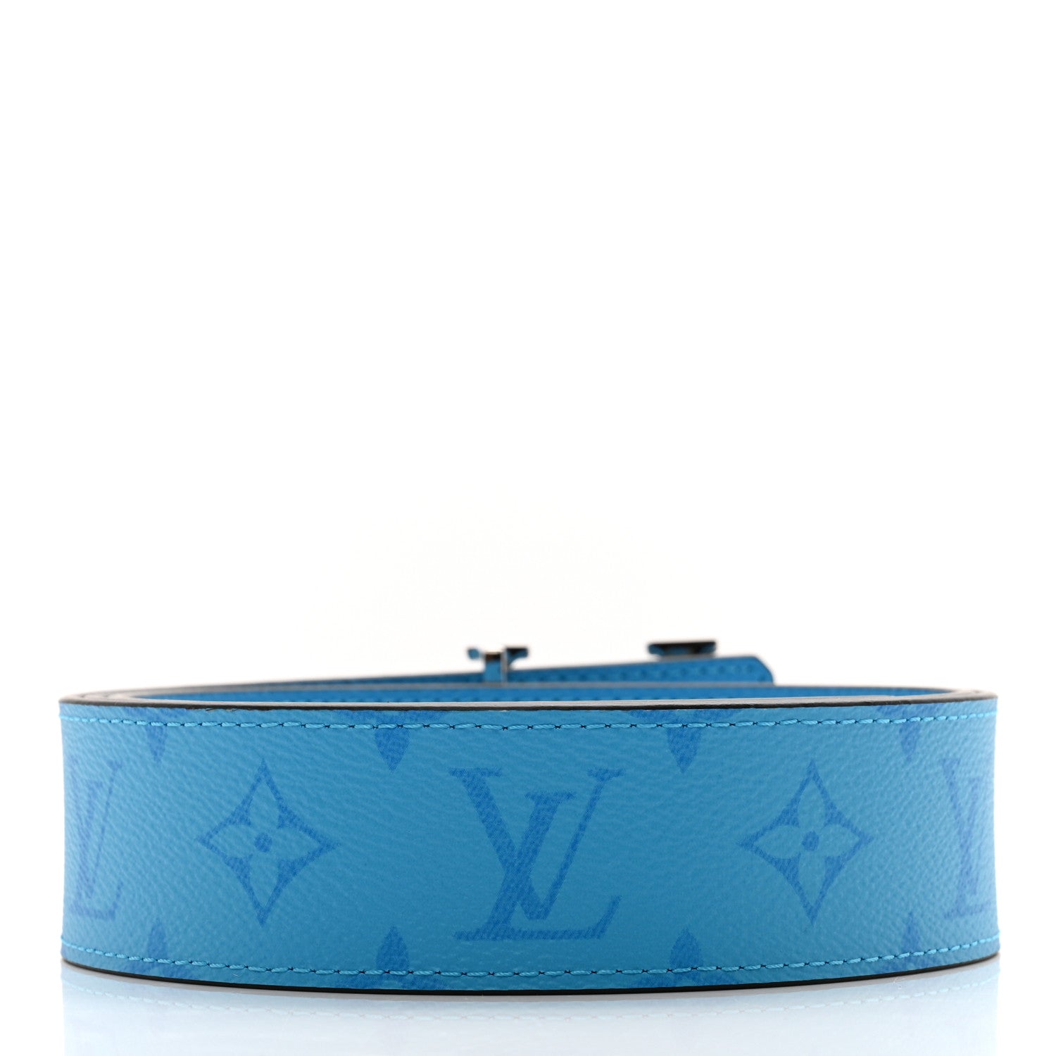 Louis Vuitton Monogram 40mm Reversible LV Initiales Belt 100 40 Lagoon Blue 2 of 5
