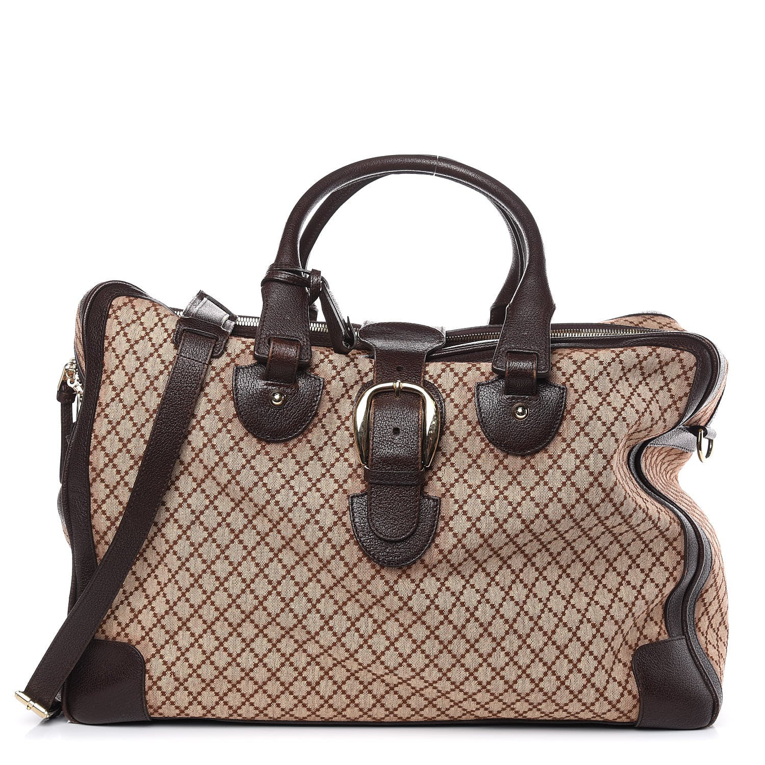 Gucci Diamante Duffle Bag Brown 1 of 17