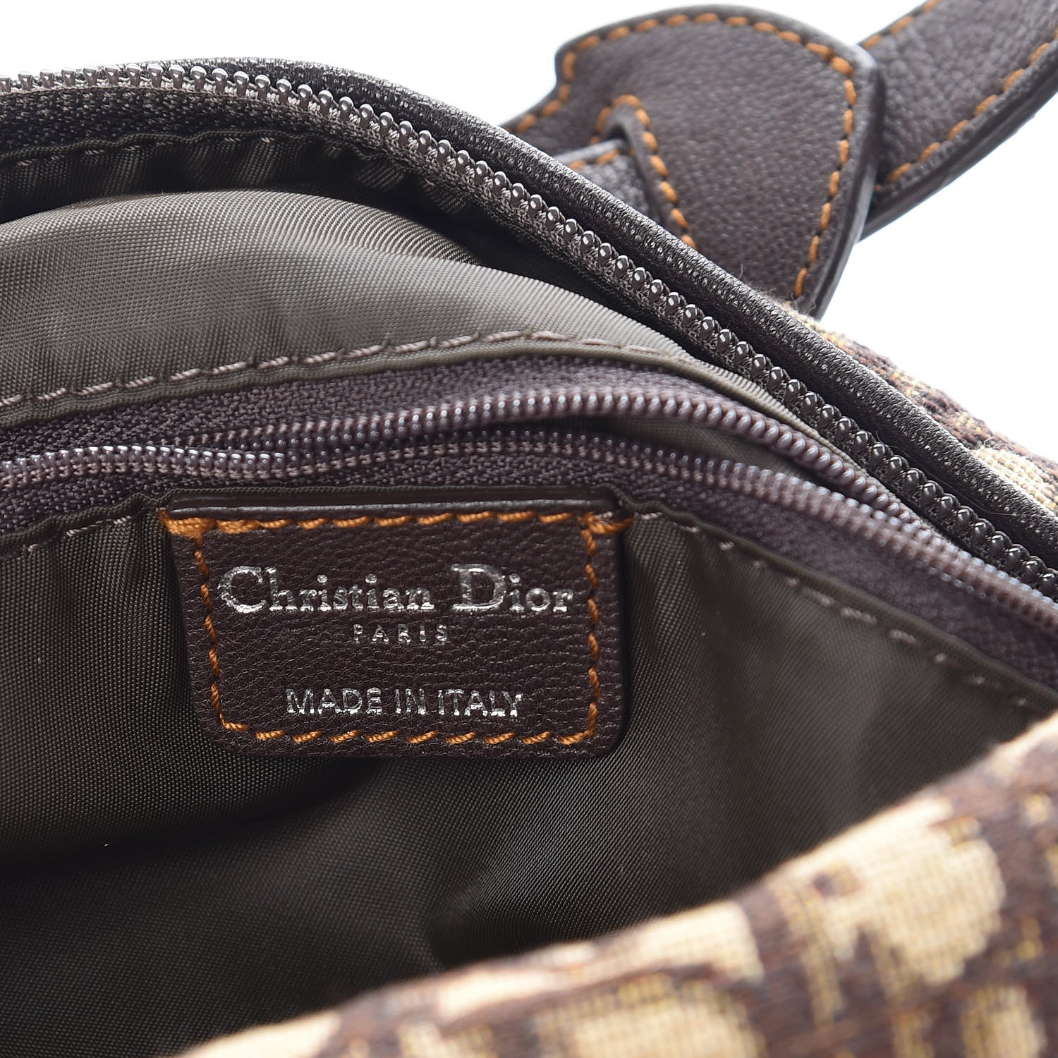 Christian Dior Monogram Buckle Hobo Brown 6 of 7