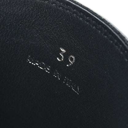 Prada Spazzolato Metal Triangle Logo 40mm Loafer Mules 39 Black 8 of 8