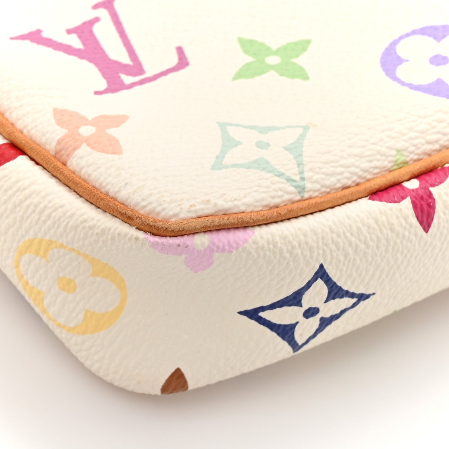 Louis Vuitton Monogram Multicolor Pochette Accessories White 14 of 16