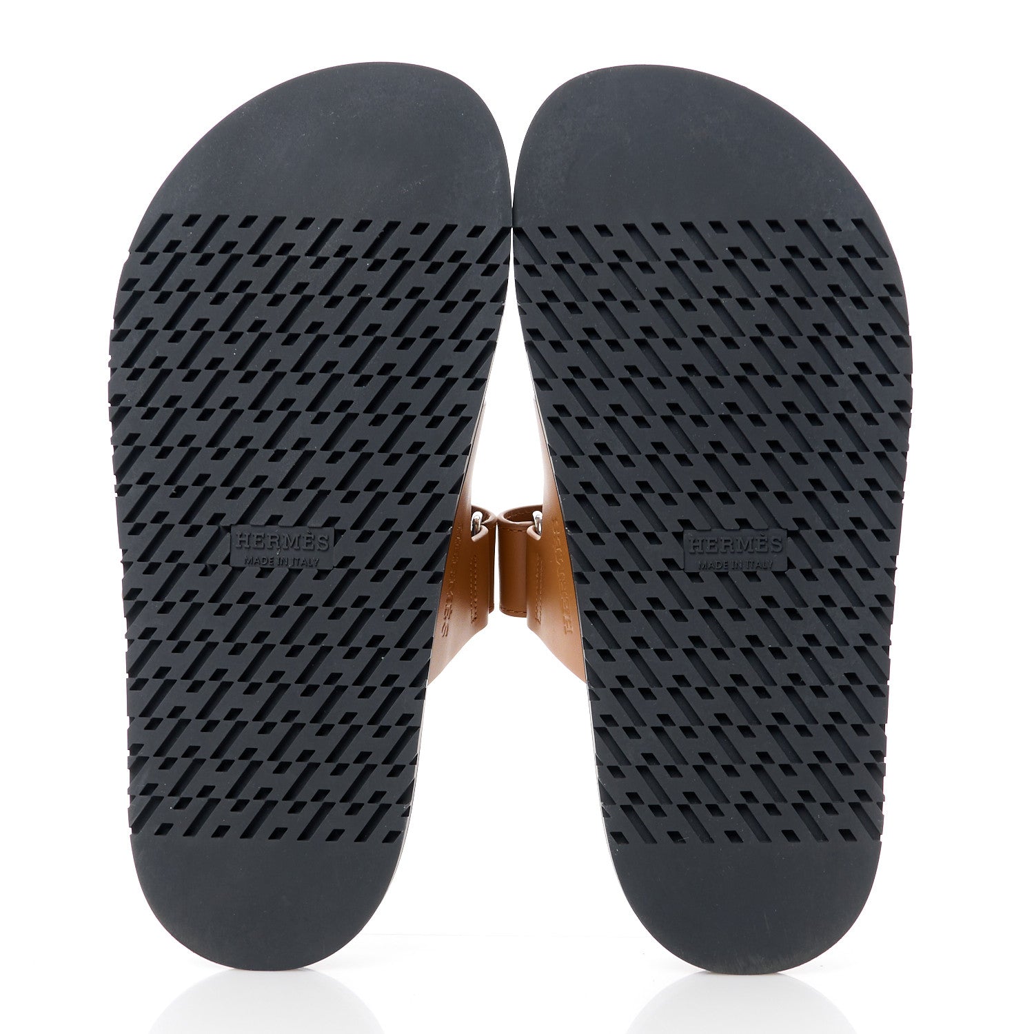 Hermes Calfskin Womens Chypre Sandals 36.5 Gold 5 of 9